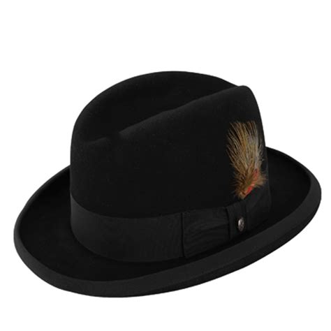 Stetson Wool Felt Homburg Hat