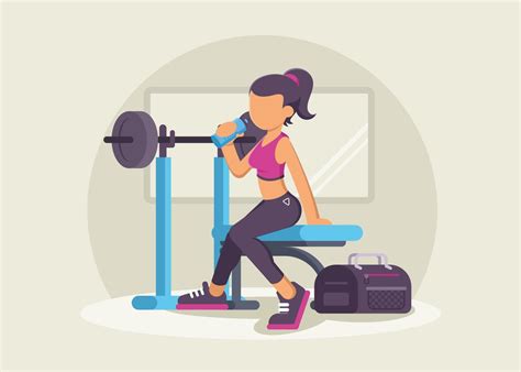 Stylish Fitness Trainer In The Gym 175401 Vector Art At Vecteezy