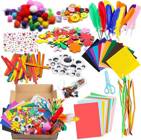 Toys And Hobbies Art And Craft Kit Supplies Include Pipe Cleaners Feather