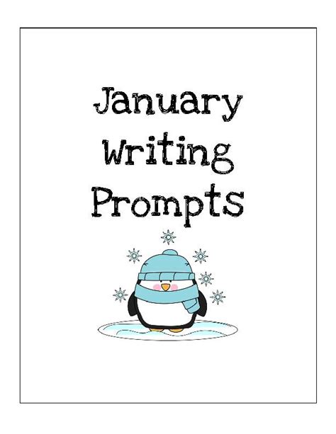 January Writing Prompts Classful
