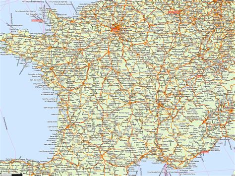 Carte De France Detaillee Carte France Villes Carte Des Villes De