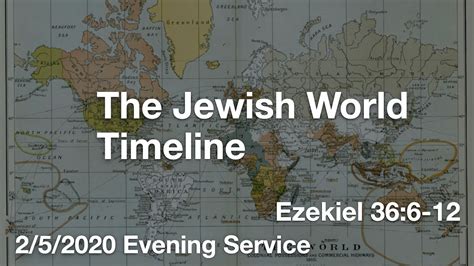 The Jewish World Timeline Ezekiel 366 12 Youtube