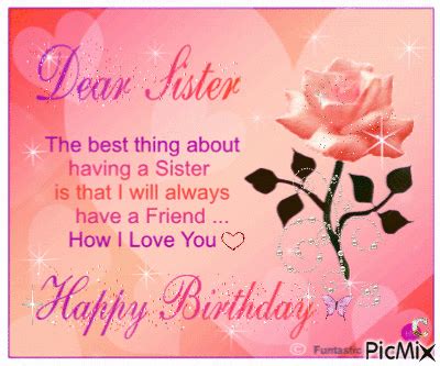 Sister isn't only coolest sister but only as the best friend! Dear Sister, Happy Birthday Pictures, Photos, and Images ...