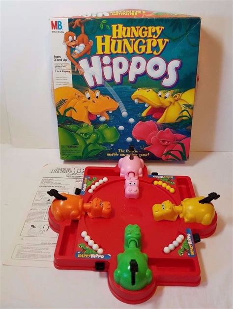 Hungry Hippos Milton Bradley Game Vg Cond 100 Complete For Sale