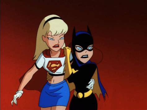 Supergirl And Batgirl Batman Cartoon Batman The Animated Series Girl