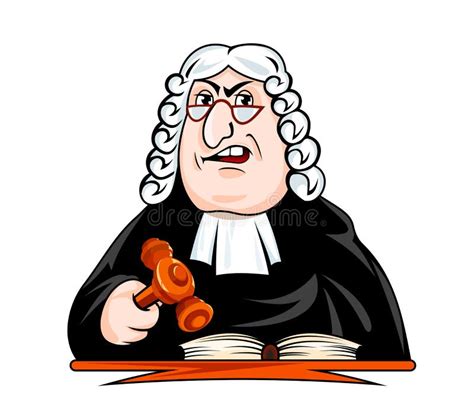 Judge Make Verdict Stock Vector Illustration Of Justice 46031434