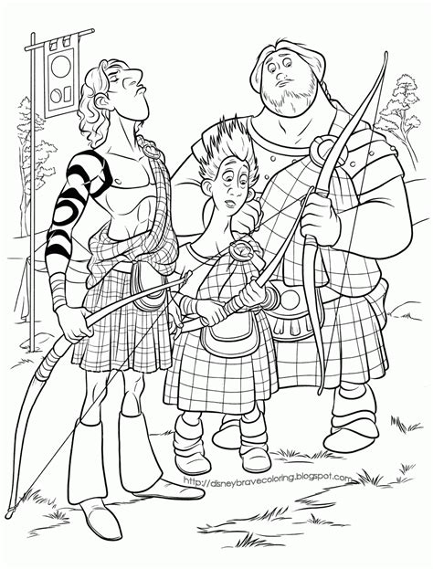 Brave Merida Coloring Pages Coloring Home