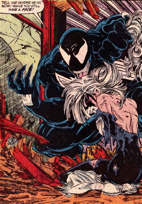 Venom And Black Cat By Todd Mcfarlane Via Amazing Spiderman Comic