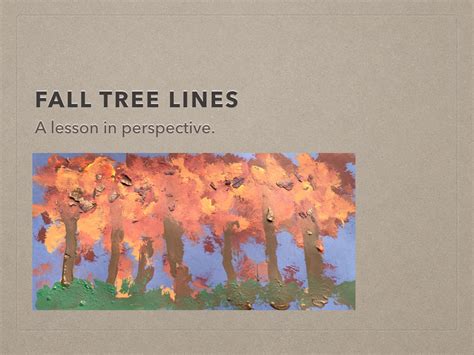 Art A Baloo Crew Fall Tree Lines A Lesson In Perspective