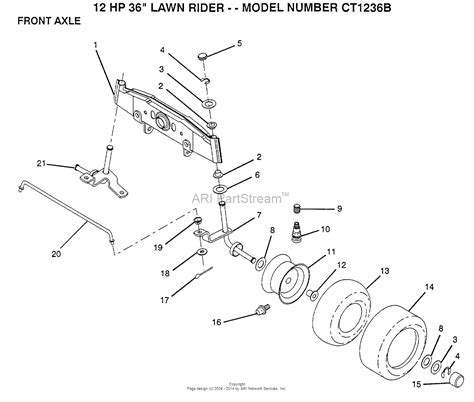Aypelectrolux Ct1236b 1991 Parts Diagram For Front Axle