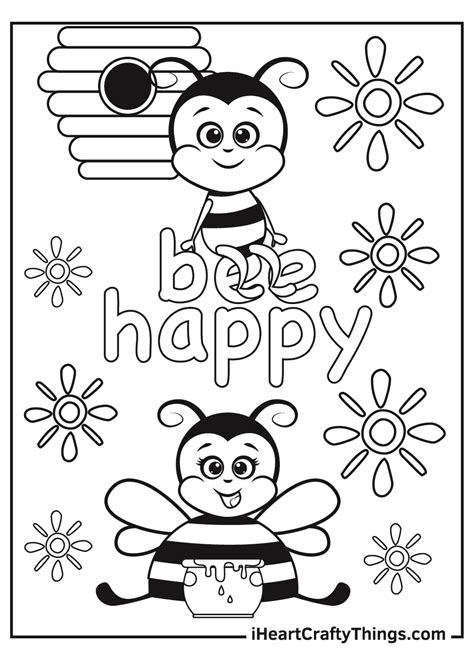 Queen Bee Coloring Page