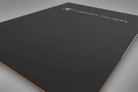 Close Up Front Cover Folder Mockup Template Free Psd