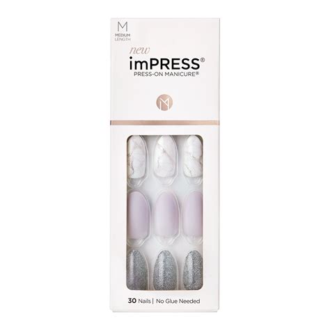 Impress Impress Press On Manicure Medium Length Gel Nail Kit Climb Up