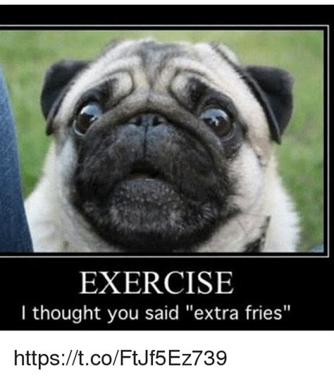 Exercise I Thought You Said Extra Fries Tcoftjf5ez739 Meme On Meme