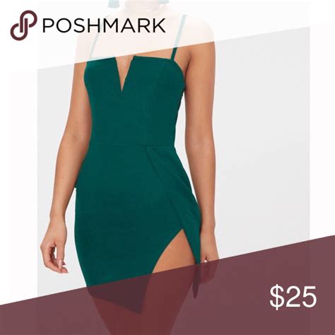 Emerald Green Dress Size L Bodycon Dress Emerald Green Dresses Dresses