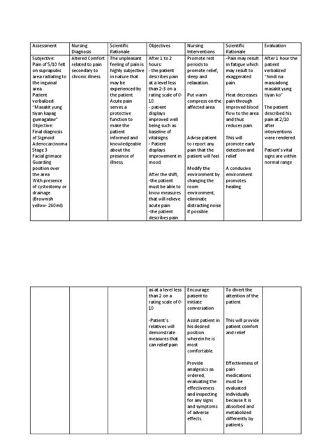 Ncp Altered Comfort Pdf Pain Health Care