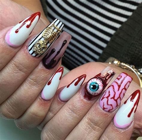 23 Best Creepy Halloween Nail Arts That Will Inspire You Horror Nails