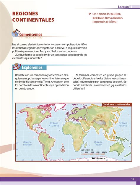 Pagina De Geografía Atlas De Sexto Grado Paginas De La A La Libro Gratis
