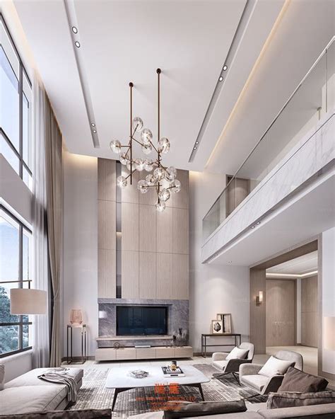 Interior Design Ideas Inspiring For You High Ceiling Living Room Modern Luxury Living Room