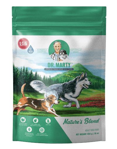 Marty pet food brand began with a mission to help support pet health through his unique that's where dr. Nature's Blend | Natures Blend | Dr Marty's Dog Food