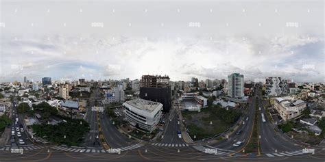 360° View Of Lincoln Avenue Santo Domingo From A Drone Alamy
