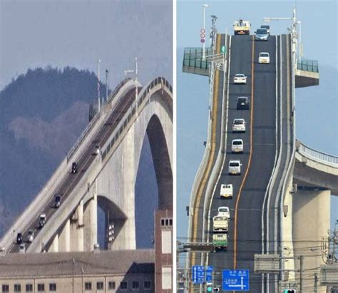 This Is The Eshima Ohashi Bridge In Japan Nicknamed The Roller Coaster