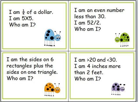 Fifth Grade Math Riddles