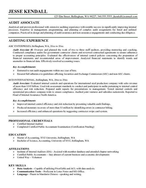 If you have just graduated or have little professional experience for your resume, place your 5. Auditor Resume Example | Resume skills, Job resume template, Professional resume samples