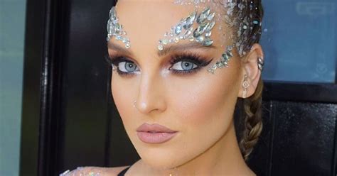 Perrie Edwards Smothers Her Boobs In Glitter And Jewels As She Bares Her Lacy Bra At V Festival