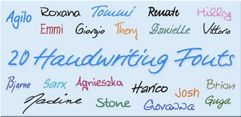 To make them work you have to go, my computer then local disk (:c) then go on windows find fonts and put it in the font folder and when you are downloading the font, after it dowloaded you exract all the files. 14 Handwritten Free Fonts For PC Images - Free Handwriting ...