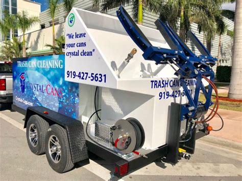 Trash Can Cleaning System Trailer Dual Grabber Sb2