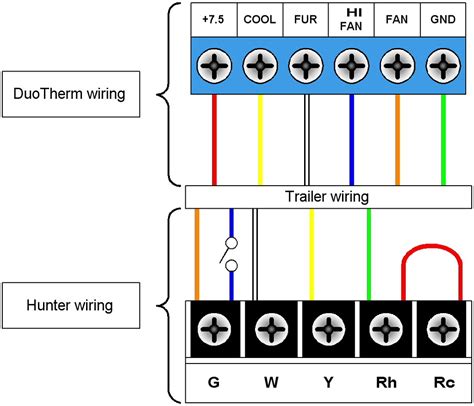 8 through 13 wiring diagrams. Hunter thermostat wiring diagram | The Hunter is wired diffe… | Flickr