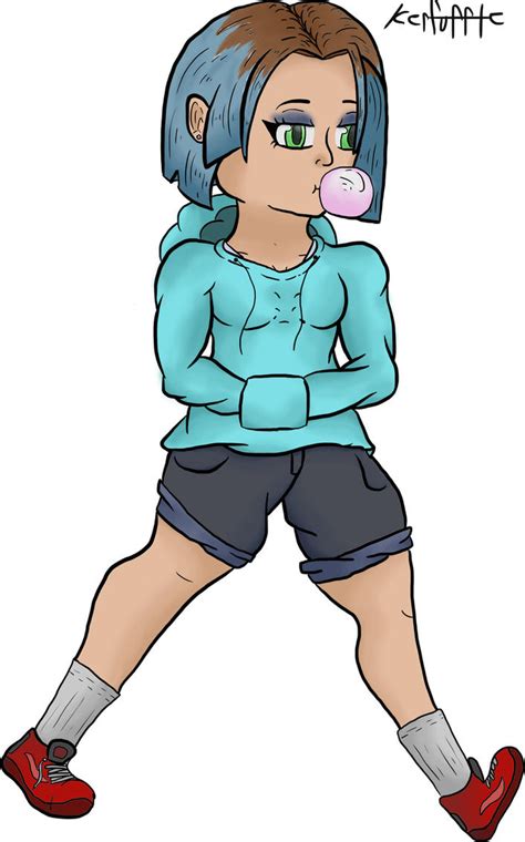 Blue Hoodie Girl By Sirkerfuffle On Deviantart