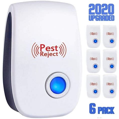 6 Pack Ultrasonic Pest Repeller Plug In 2020 Upgraded Electronic Pest