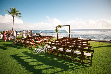 Oceanfront Wedding Venue The Beach House Kauai Tropical Hawaiian