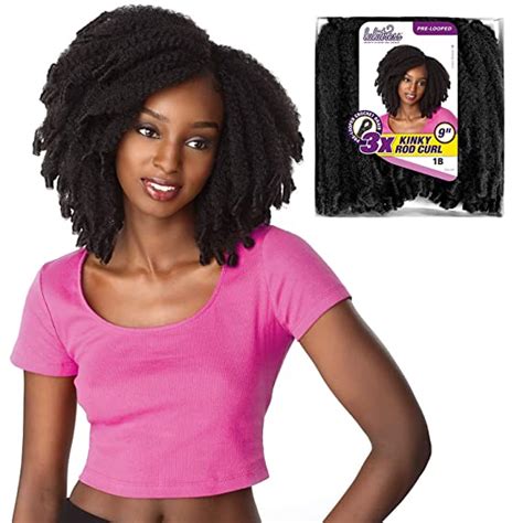 Amazon Com Sensationnel Lulutress Crochet Braid Hair Sb X Kinky Rod Curl Lulutress