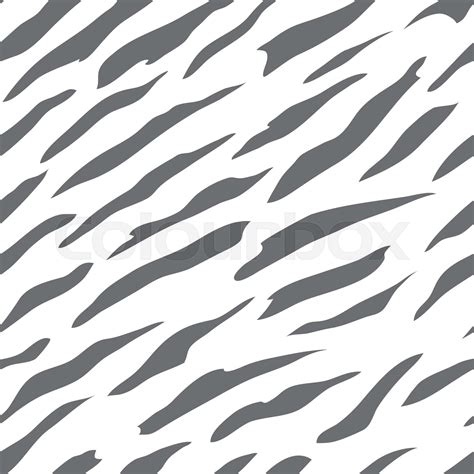 Seamless Pattern Of Zebra Spots Natural Textures Stock Vector