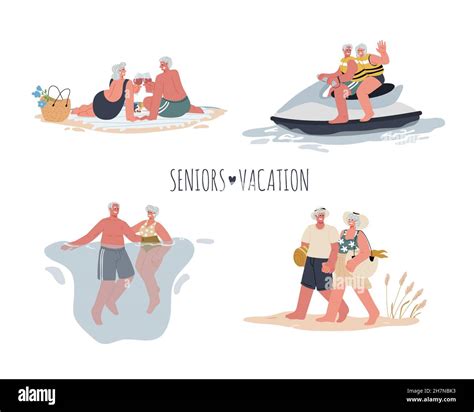 Mature Swimming Stock Vector Images Alamy