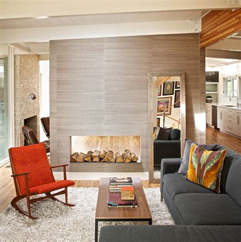 Mid century room divider inspired by ludvik volak / shelf / flowerbed. MID-CENTURY MODERN RESIDENCE - Modern - Living Room ...