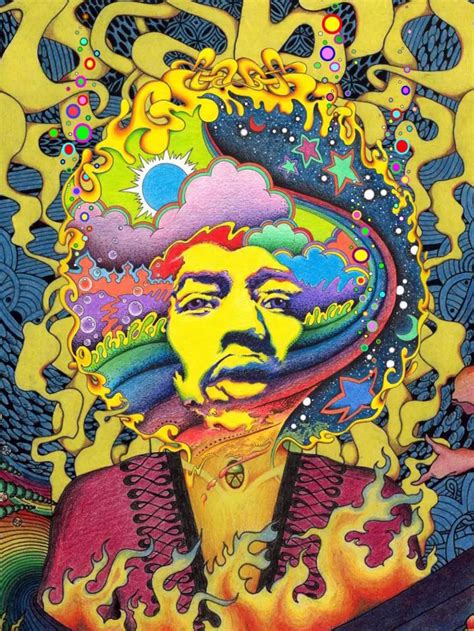 Psychedelic Trippy Art Fabric Poster 32 X 24 17 X 13 Decor 040 From