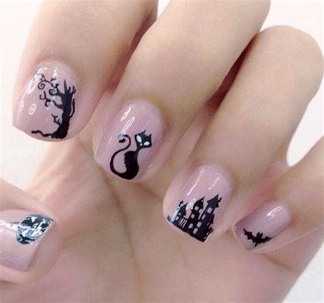 15 Cute Halloween Themed Cat Nail Art Designs Ideas Trends