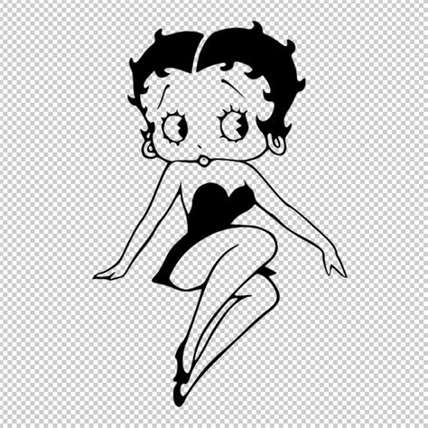 Art Collectibles Clip Art Png Silhouette Betty Boop Svg Cutting File