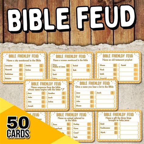 Bible Feud Game Printable Christian Printable Games Bible Family Feud