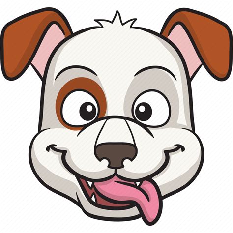 Cartoon Dog Emoji Emoticon Face Smiley Icon Download On Iconfinder