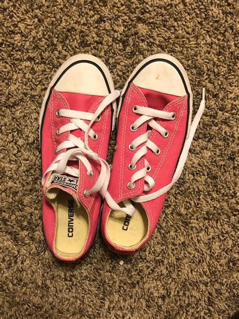 Pink Converse Size 2 Worn Once Small Scuff On Shoe But Will Be Taken
