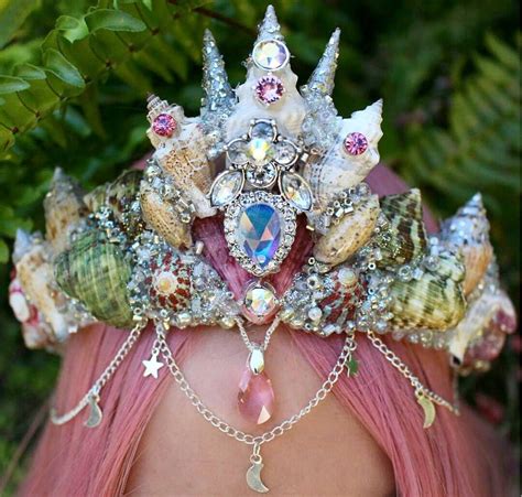 Mermaid Crown Shell Flower Crown Diy Mermaid Crown Mermaid Crown