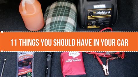 11 Things You Should Always Have In Your Car Youtube