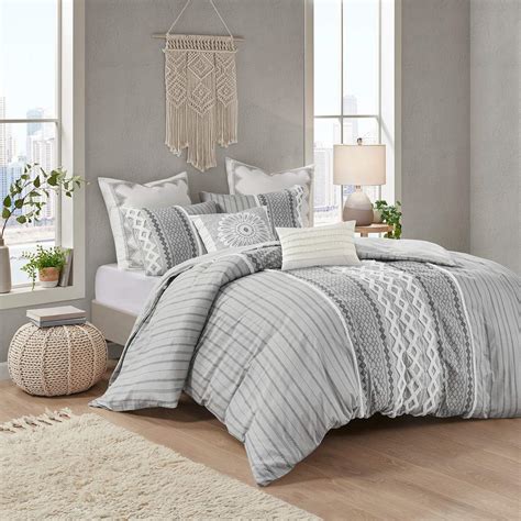 Ink Ivy Imani Gray 3 Piece Comforter Mini Set 93m71 Lamps Plus