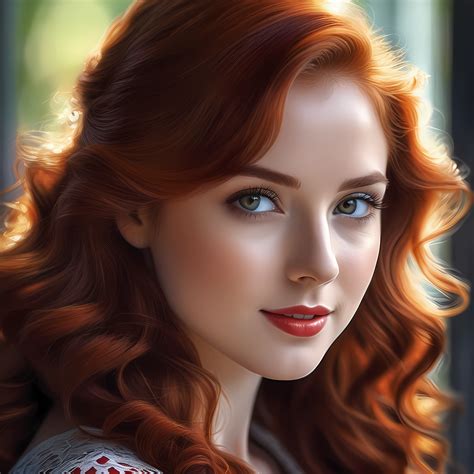 download ai generated woman redhead royalty free stock illustration image pixabay