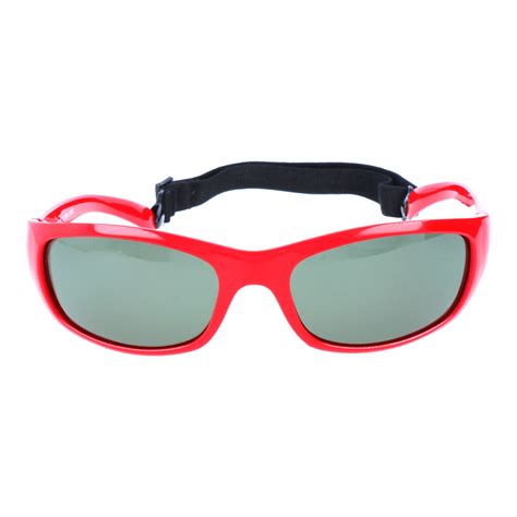 Wrap Around Sport Sunglasses Red Polaroid Touch Of Modern
